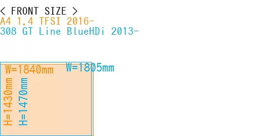 #A4 1.4 TFSI 2016- + 308 GT Line BlueHDi 2013-